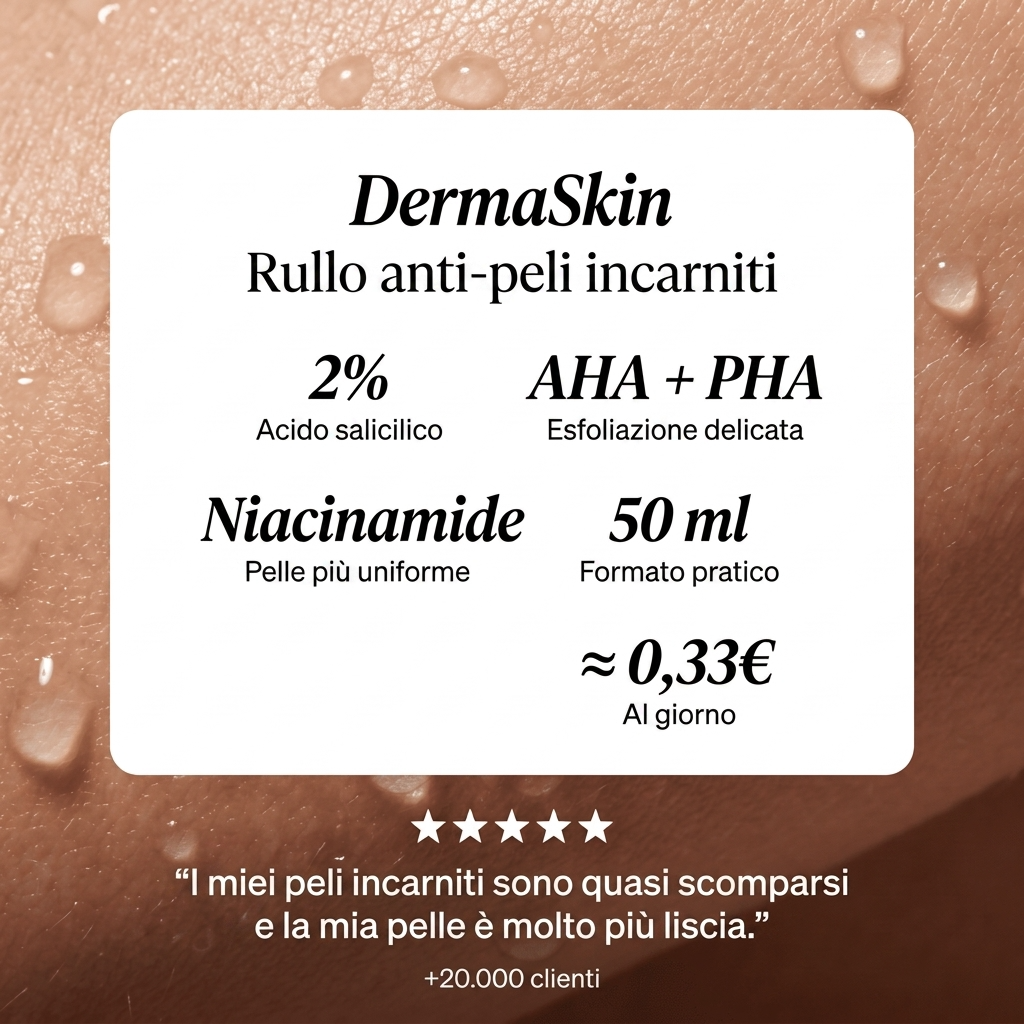 DermaSkin - Rullo anti-peli incarniti